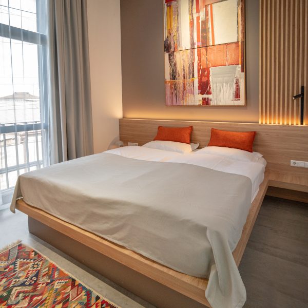 Modern amenities in a heritage-inspired setting at Erkan Alek Heritage Hotel.